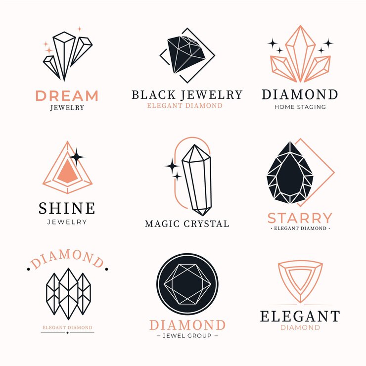 Vecteur collection de logo de diamant