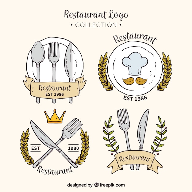 Collection De Logo De Restaurant