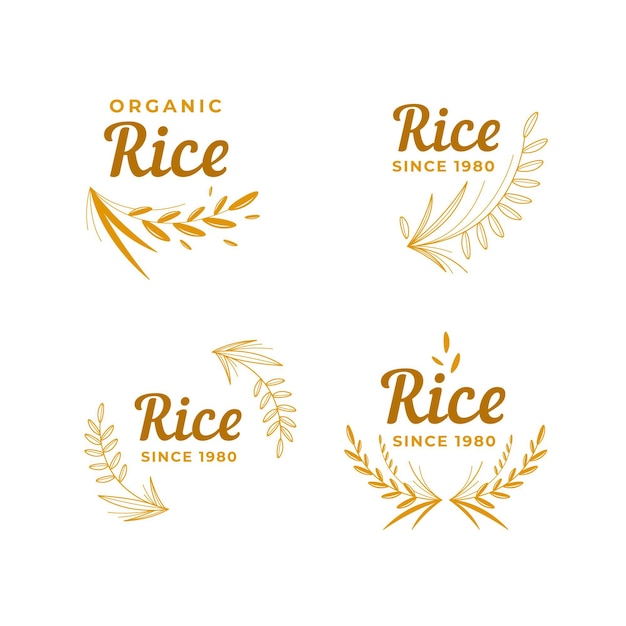 Collection De Logo De Riz