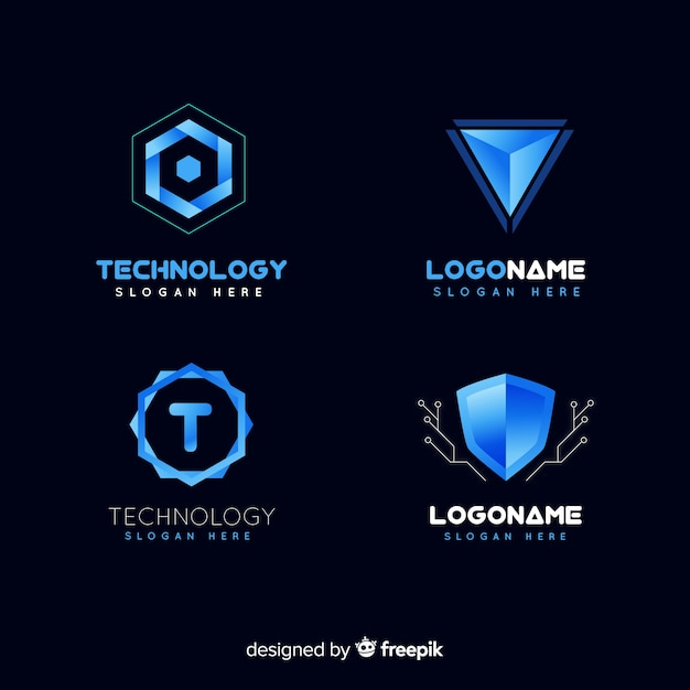 Collection De Logo De Technologie