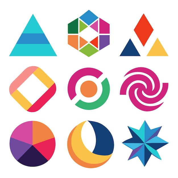 Collection de logos abstraits