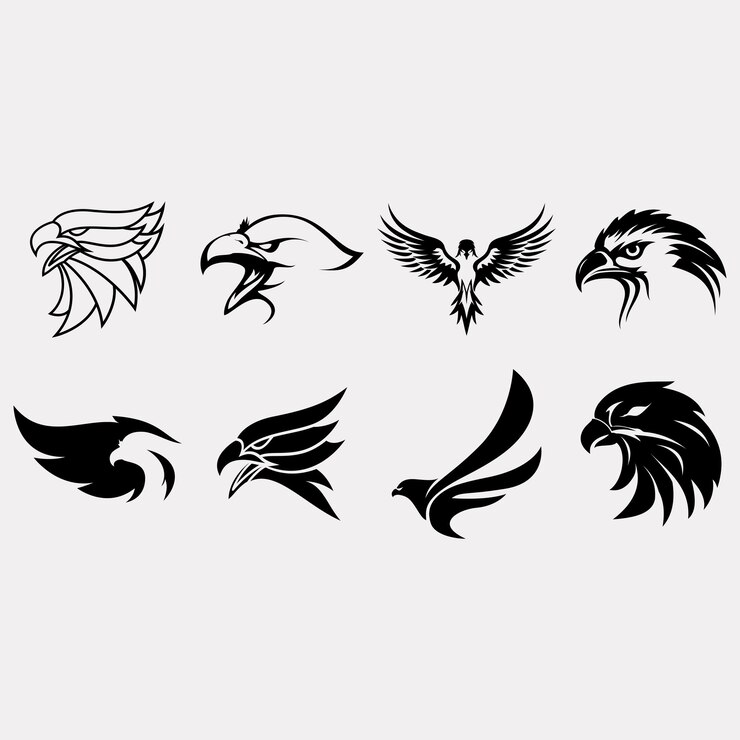 Vecteur collection de logos d'aigle