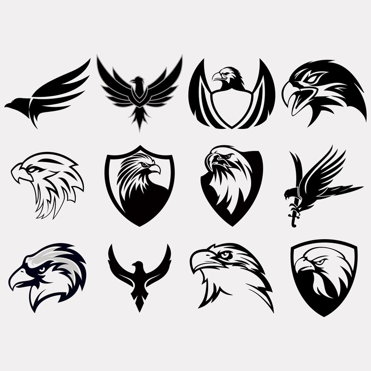 Vecteur collection de logos d'aigle