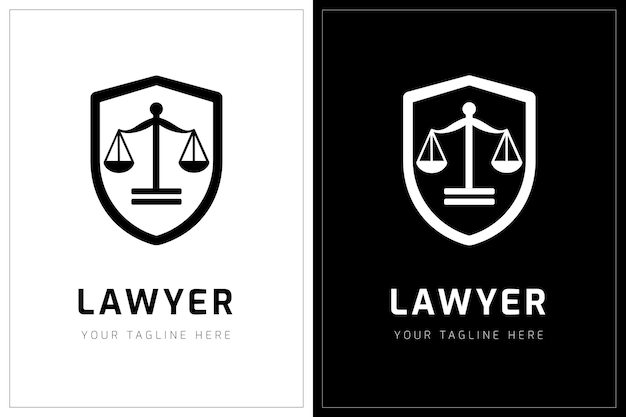 Collection De Logos D'avocats Avec Un Style Créatif