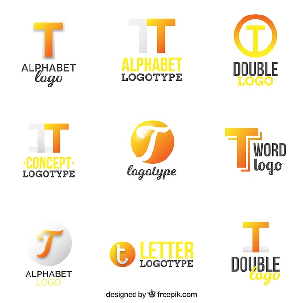 Collection De Logos De Lettre 