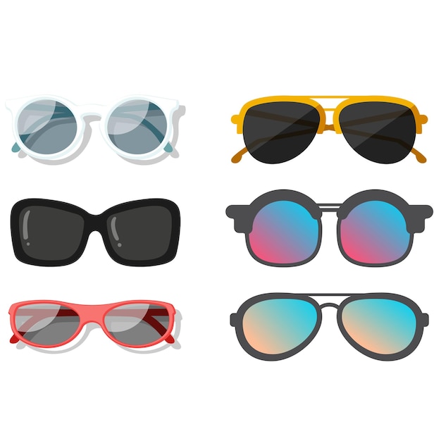 Collection de lunettes de mode abstraites