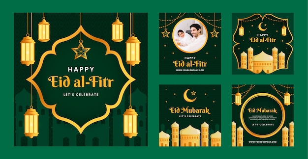 Collection De Messages Instagram Dégradé Eid Al-fitr