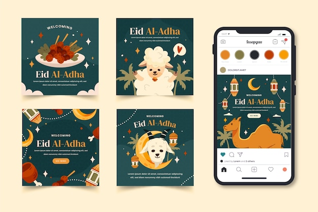 Collection de messages instagram plats eid al-adha