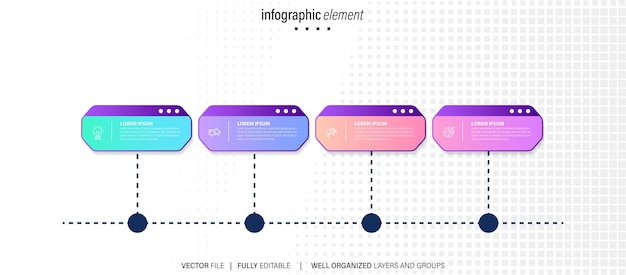 Collection de modèles d'éléments infographiques vectoriels