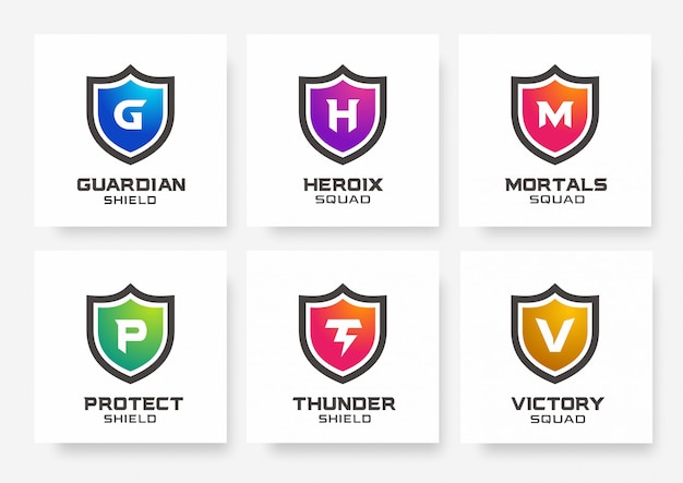 Collection De Modèles De Logo Shield Gaming