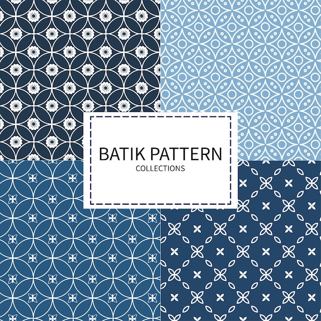 La collection de motifs de Batik
