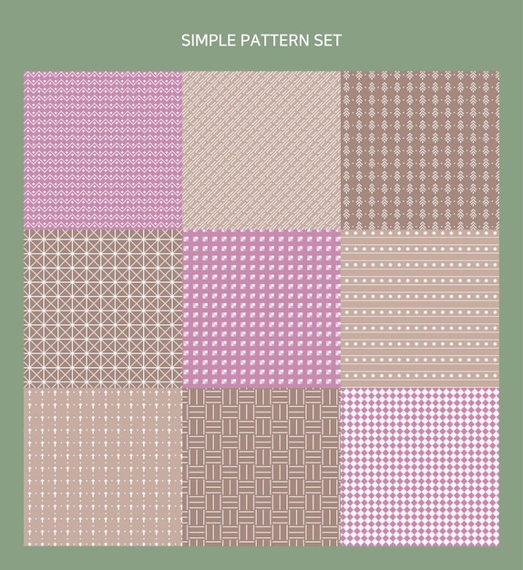 Une collection de motifs simples rappelant Noël