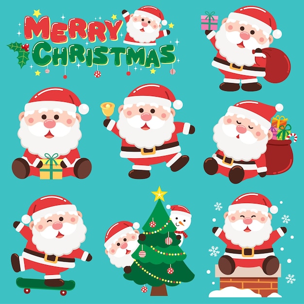 Collection de Noël du Père Noël Arbre de Noël du Père Noël