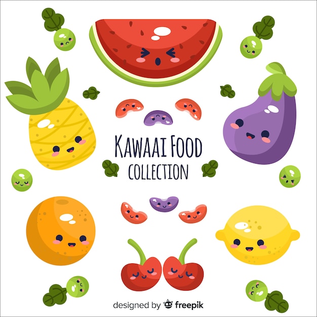 Collection de nourriture Kawaii