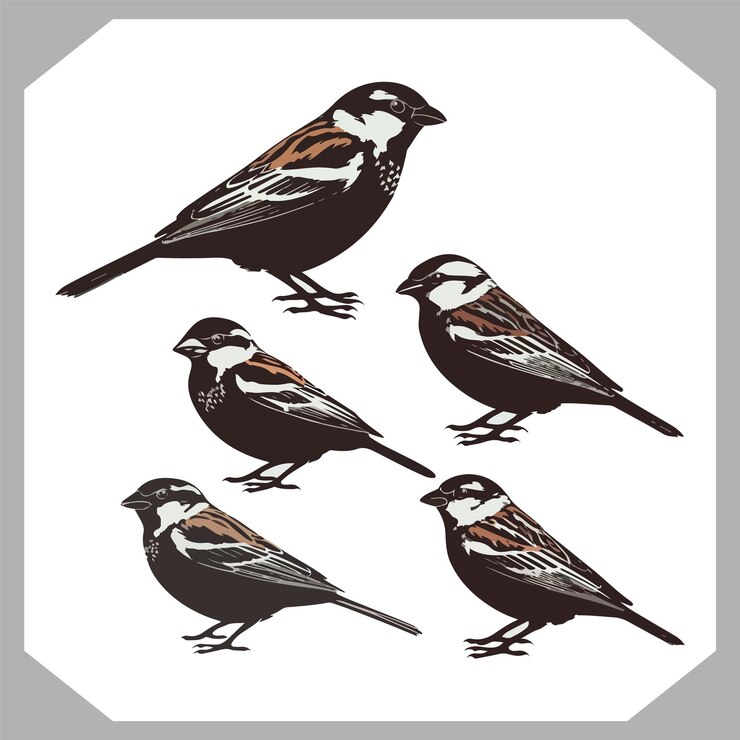 Vecteur une collection d'oiseaux de la collection des oiseaux