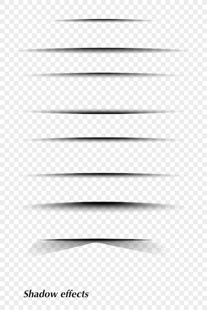Collection d'ombres sans arrière-plan
