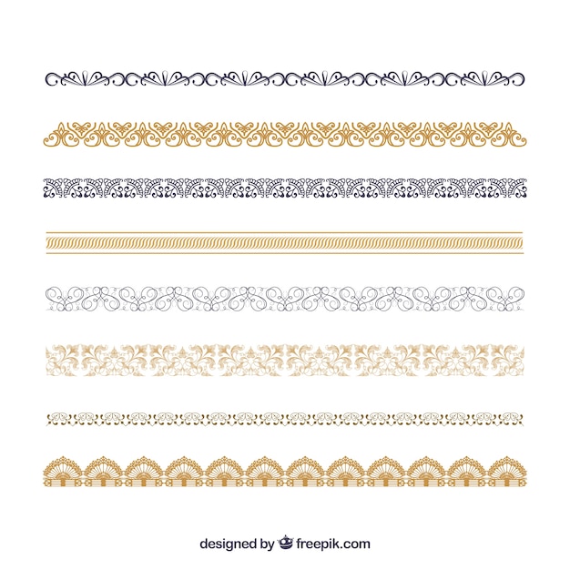Collection d'ornements de certificat