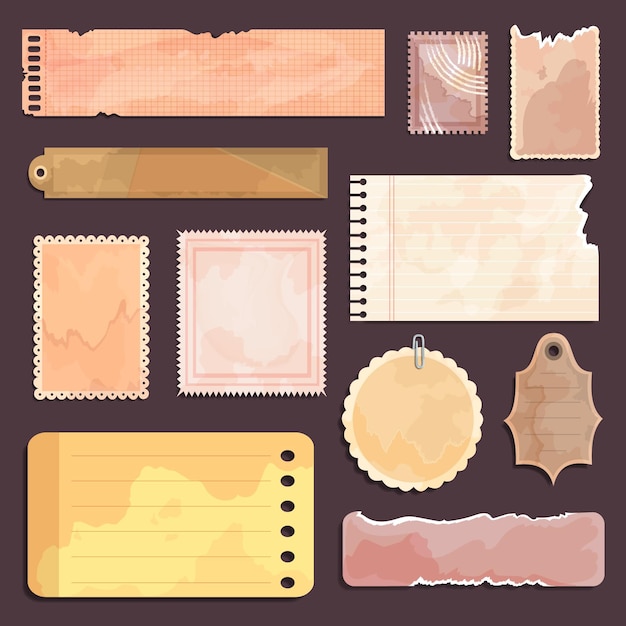 Collection de papier scrapbook vintage