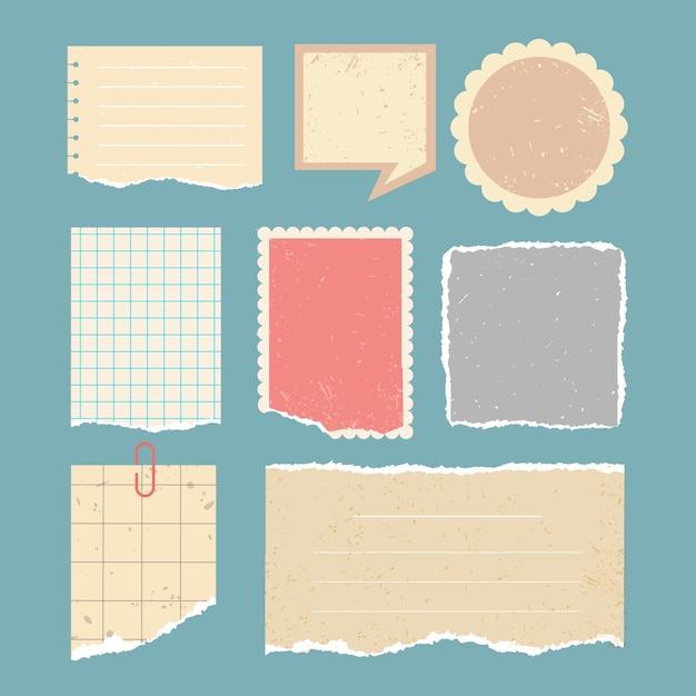 Collection De Papiers Scrapbook Vintage