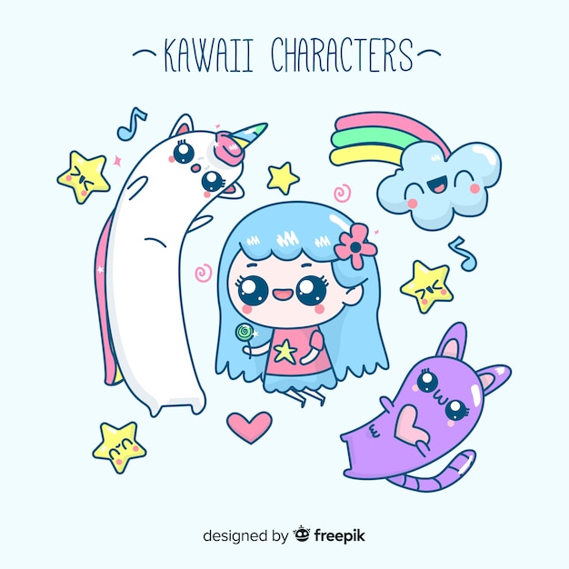 Collection De Personnages Kawaii