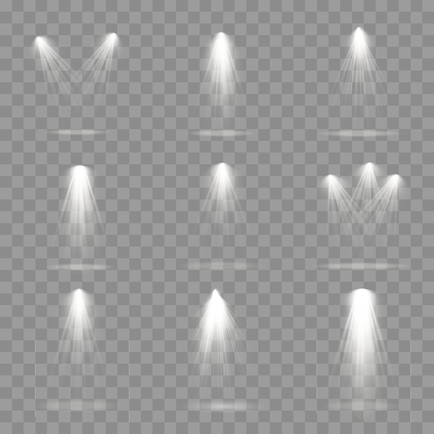 Collection de projecteurs d'éclairage de scène