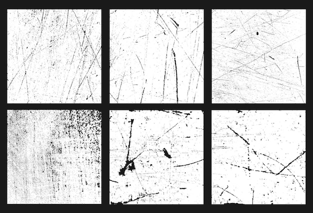 Collection de timbres de poste grunge