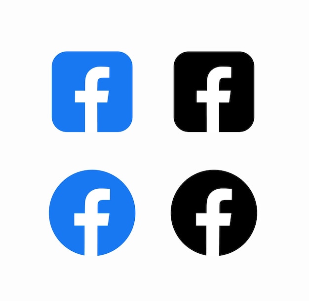 Collection de variations de l'icône du Facebook