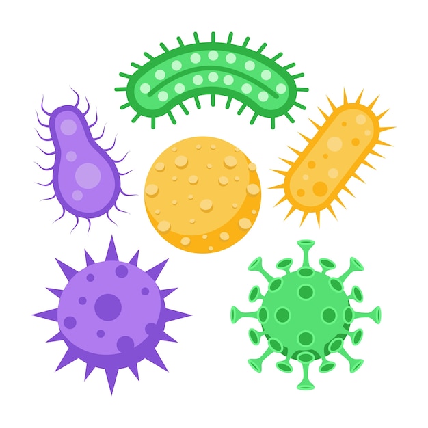 Collection de virus plats