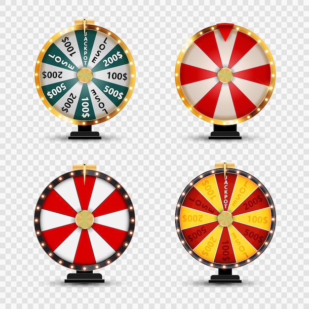 Collection Wheel Of Fortune Sur Fond Transparent