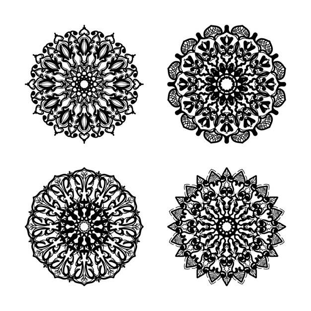 Collections Motif Circulaire En Forme De Mandala Pour Les Tatouages Au Henné Page De Livre De Coloriage