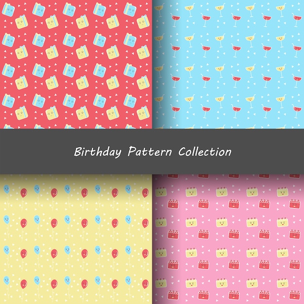 Collections De Motifs D'anniversaire