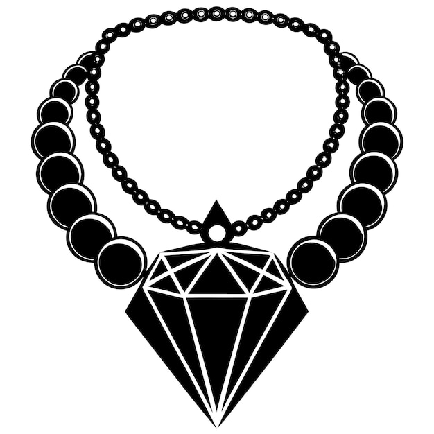 un collier de diamants avec un diamant et un diamant