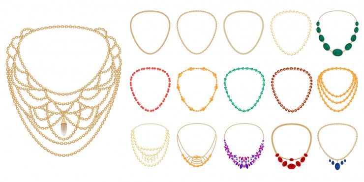 Vecteur collier d&#39;icônes