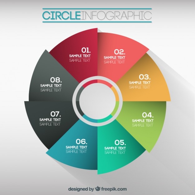 Colorful Infographie Cercle