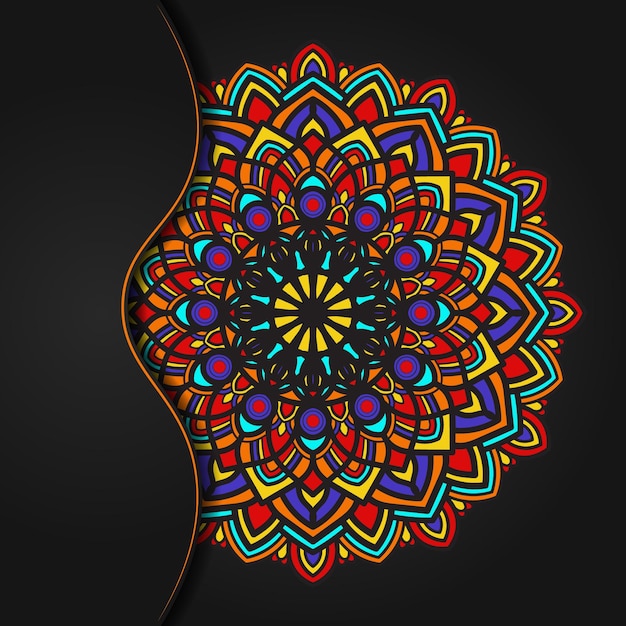 Vecteur colorful mandala design