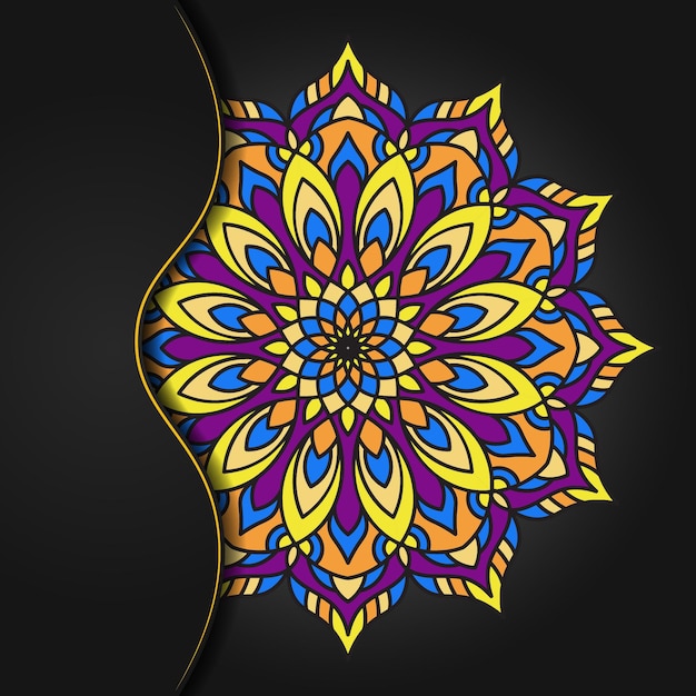 Vecteur colorful mandala design