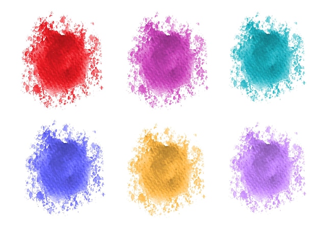 Colorful splash aquarelle
