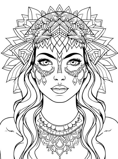 Coloriage mandala adulte Vecteur par ©Fodorviola73 129251936