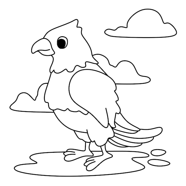 Coloriage Alphabets Animaux Dessin Animé Aigle