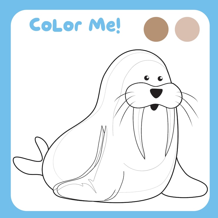 Coloriage d'animaux Feuille de travail sur les animaux marins à colorier Activité de coloriage pour les enfants