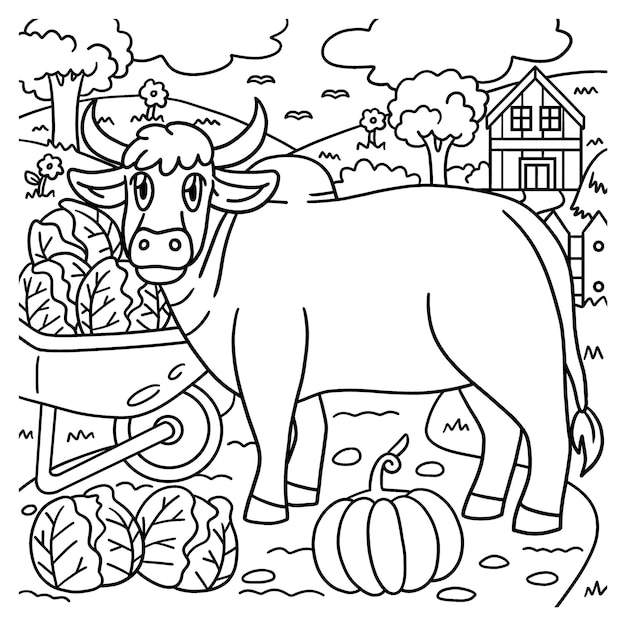 Coloriage De Boeuf Pour Les Enfants