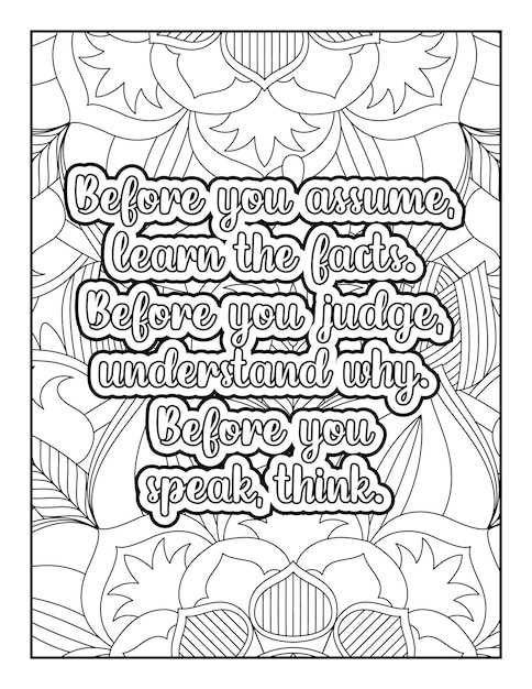 Coloriage De Citations De Motivation Mandala Floral