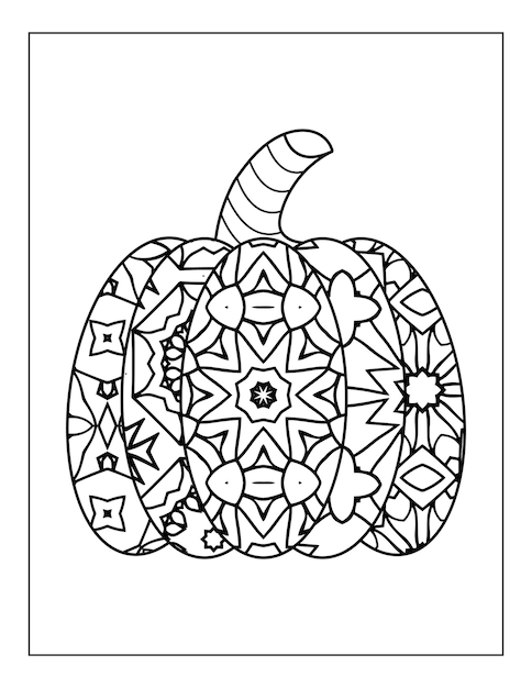 Coloriage De Citrouille D'halloween