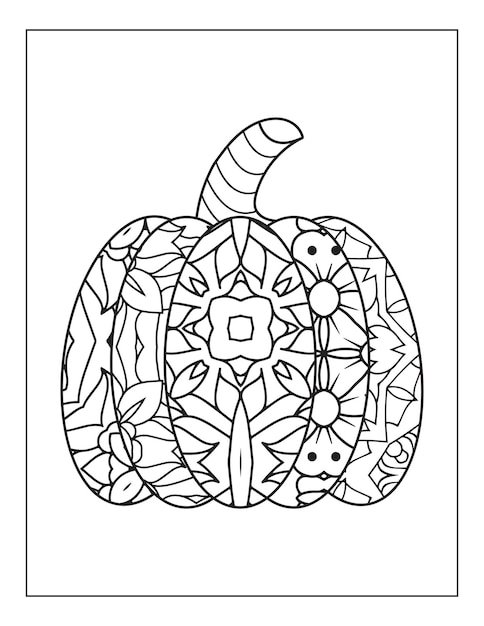 Coloriage De Citrouille D'halloween