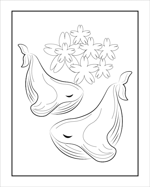 Coloriage De Dauphin Pour Les Enfants Livre De Coloriage Facile