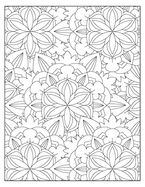 Coloriage Fleurs Motif De Mandala