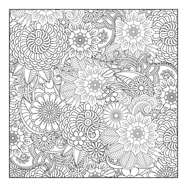 Coloriage Floral