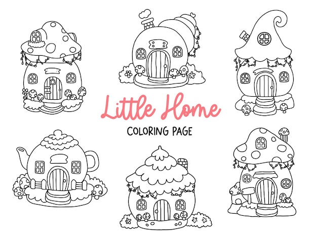 Vecteur coloriage gnome maison gnome maison coloriage gnome maison