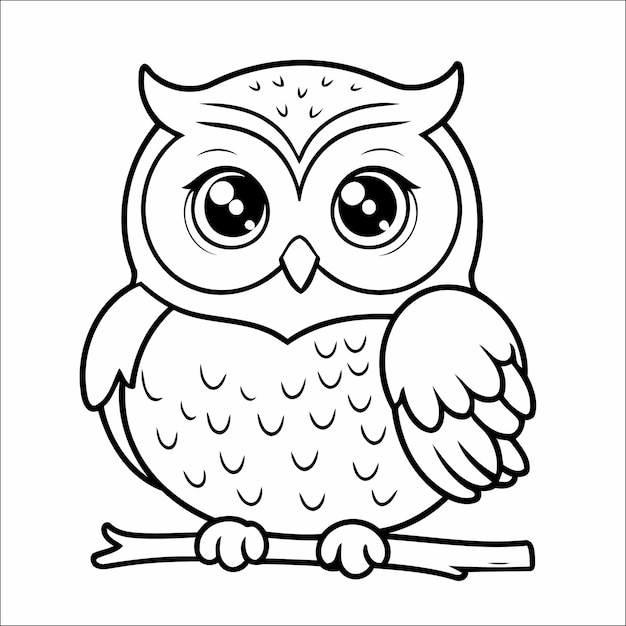 Coloriage Hibou Dessin Pour Enfants