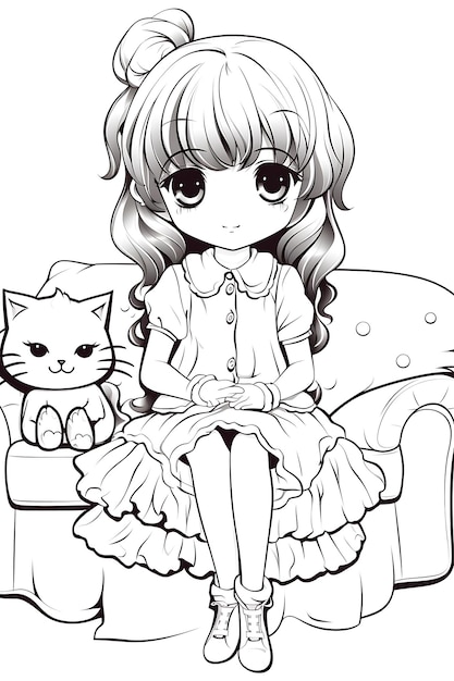 Coloriage Kawaii